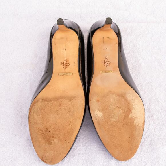 Women's Size 9 Dress Shoes COLE HAAN Air Violet Black Patent Leather 3" Pumps - Picture 9 of 10